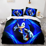 Sonic The Hedgehog Comforter Bedding Set Duvet Covers Bed Sheets Sets - EBuycos