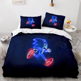 Sonic The Hedgehog Comforter Bedding Set Duvet Covers Bed Sheets Sets - EBuycos