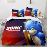 Sonic The Hedgehog Comforter Bedding Set Duvet Covers Bed Sheets - EBuycos