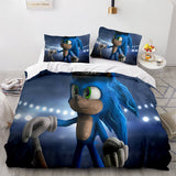 Sonic The Hedgehog Comforter Bedding Set Duvet Covers Bed Sheets - EBuycos