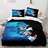 Sonic The Hedgehog Comforter Bedding Set Duvet Covers Bed Sheets - EBuycos