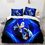 Sonic The Hedgehog Comforter Bedding Set Duvet Covers Bed Sheets - EBuycos