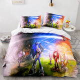 Sonic The Hedgehog Cosplay 3 Piece Bedding Set Duvet Covers Bed Sheets - EBuycos