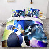 Sonic The Hedgehog Cosplay 3 Piece Bedding Set Duvet Covers Bed Sheets - EBuycos