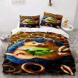 Sonic The Hedgehog Cosplay 3 Piece Bedding Set Duvet Covers Bed Sheets - EBuycos