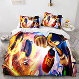 Sonic The Hedgehog Cosplay 3 Piece Bedding Set Duvet Covers Bed Sheets - EBuycos
