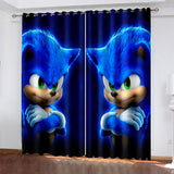 Sonic The Hedgehog Curtains Blackout Window Drapes