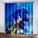 Sonic The Hedgehog Curtains Blackout Window Drapes