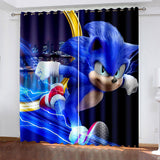 Sonic The Hedgehog Curtains Blackout Window Drapes
