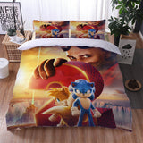 Sonic the Hedgehog 2 Bedding Set Cosplay Quilt Duvet Cover Bed Sets
