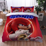 Sonic the Hedgehog 2 Bedding Set Cosplay Quilt Duvet Cover Bed Sets
