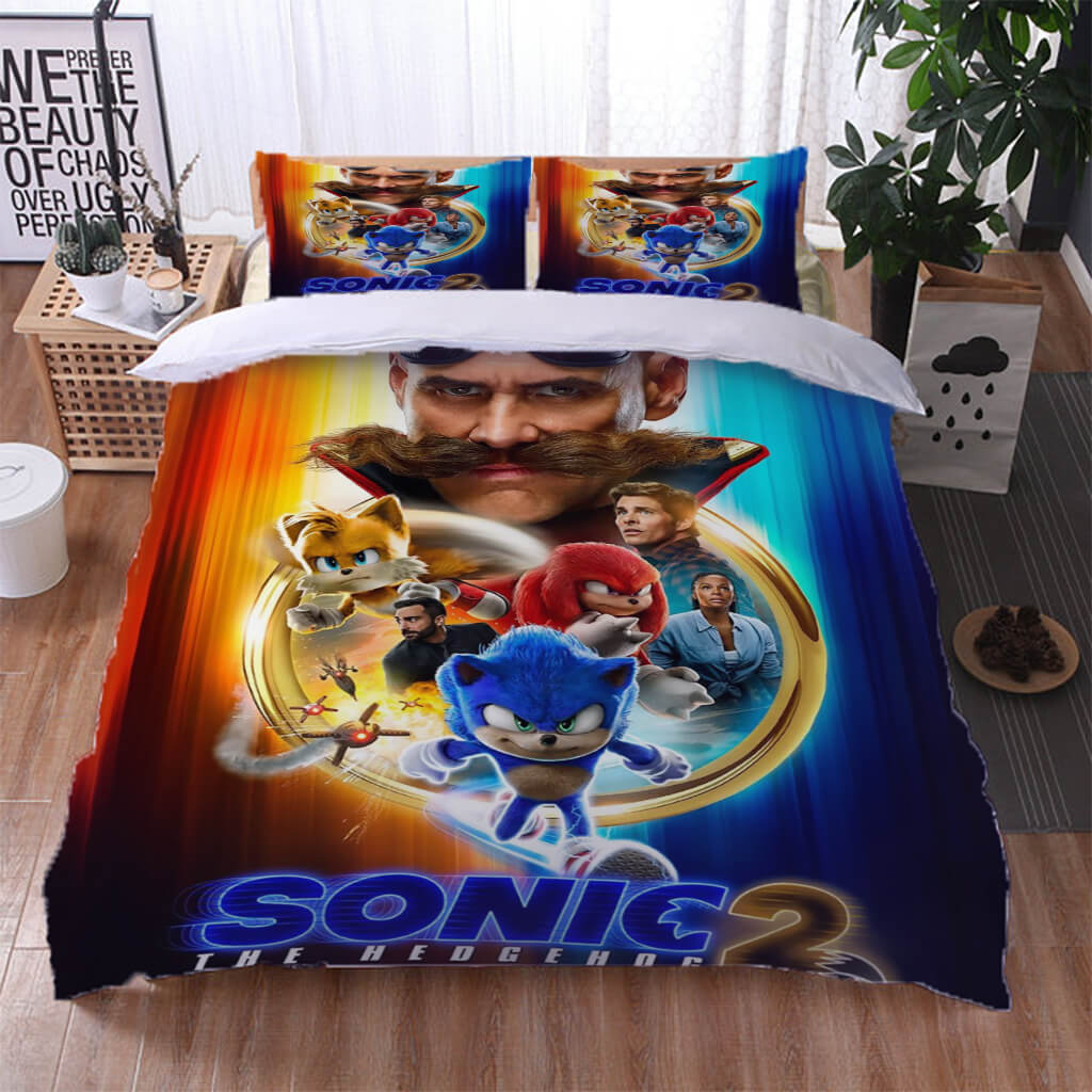 Sonic the Hedgehog 2 Bedding Set Quilt Cover Without Filler