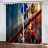 Sonic the Hedgehog Curtains Cosplay Blackout Window Drapes