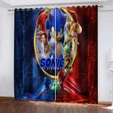 Sonic the Hedgehog Curtains Cosplay Blackout Window Drapes