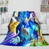 Sonic the Hedgehog Flannel Throw Cosplay Blanket Comforter Set - EBuycos