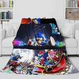 Sonic the Hedgehog Flannel Throw Cosplay Blanket Comforter Set - EBuycos