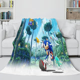 Sonic the Hedgehog Flannel Throw Cosplay Blanket Comforter Set - EBuycos