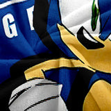 Sonic the Hedgehog Pattern Blanket Flannel Throw Room Decoration