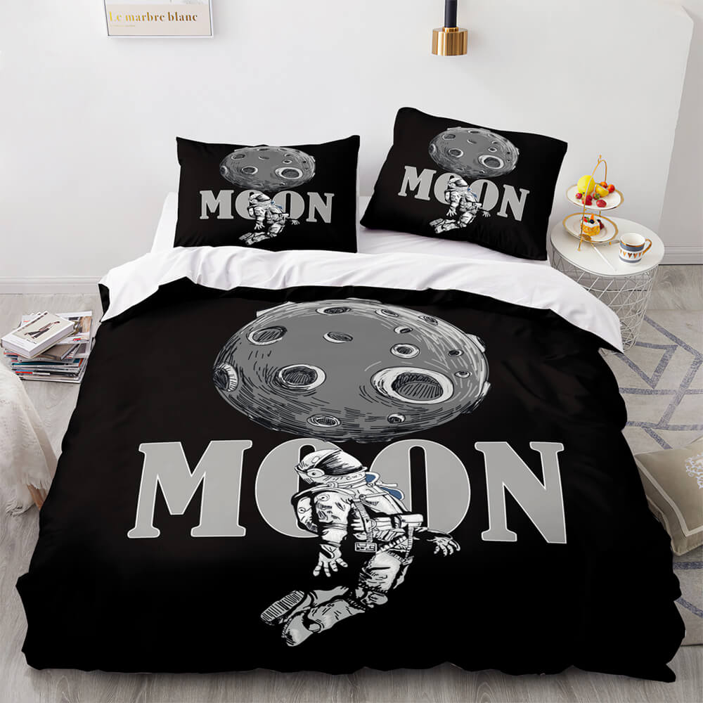 Space Astronaut Bedding Set Duvet Cover Comforter Bed Sheets - EBuycos