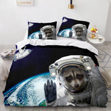 Space Astronaut Cosplay Bedding Sets Duvet Covers Comforter Bed Sheets - EBuycos