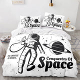 Space Astronaut Cosplay Bedding Sets Duvet Covers Comforter Bed Sheets - EBuycos