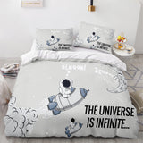 Space Astronaut Cosplay Bedding Sets Duvet Covers Comforter Bed Sheets - EBuycos