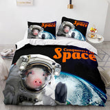 Space Astronaut Cosplay Bedding Sets Duvet Covers Comforter Bed Sheets - EBuycos