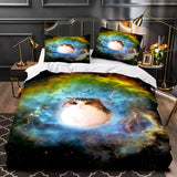 Space Cat Astronaut Cats In Space Bedding Set Duvet Cover Bedding Sets - EBuycos