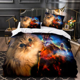 Space Cat Astronaut Cats In Space Bedding Set Duvet Cover Bedding Sets - EBuycos