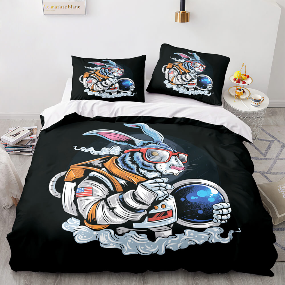 Spaceman Cosplay Bedding Set Duvet Cover Comforter Bed Sheets - EBuycos