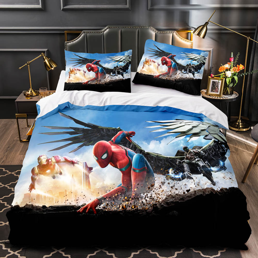 Spider-Man Homecoming Cosplay Bedding Sets Duvet Covers Bed Sheets - EBuycos