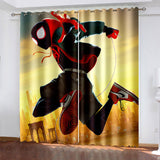 Spider-Man Miles Morales Curtains Blackout Window Drapes