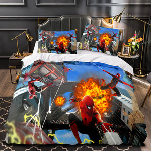 IMAX Spider-Man No Way Home Bedding Set Duvet Cover Quilt Bed Sets - EBuycos