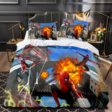 IMAX Spider-Man No Way Home Bedding Set Duvet Cover Quilt Bed Sets - EBuycos