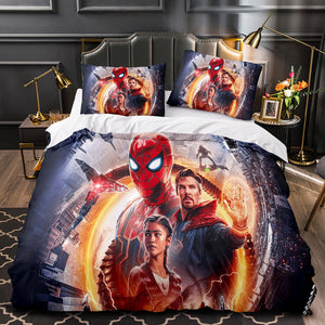 IMAX Spider-Man No Way Home Bedding Set Duvet Cover Quilt Bed Sets - EBuycos