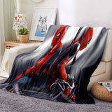 Spider-Man Pattern Blanket Flannel Throw Room Decoration