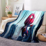 Spider-Man Pattern Blanket Flannel Throw Room Decoration