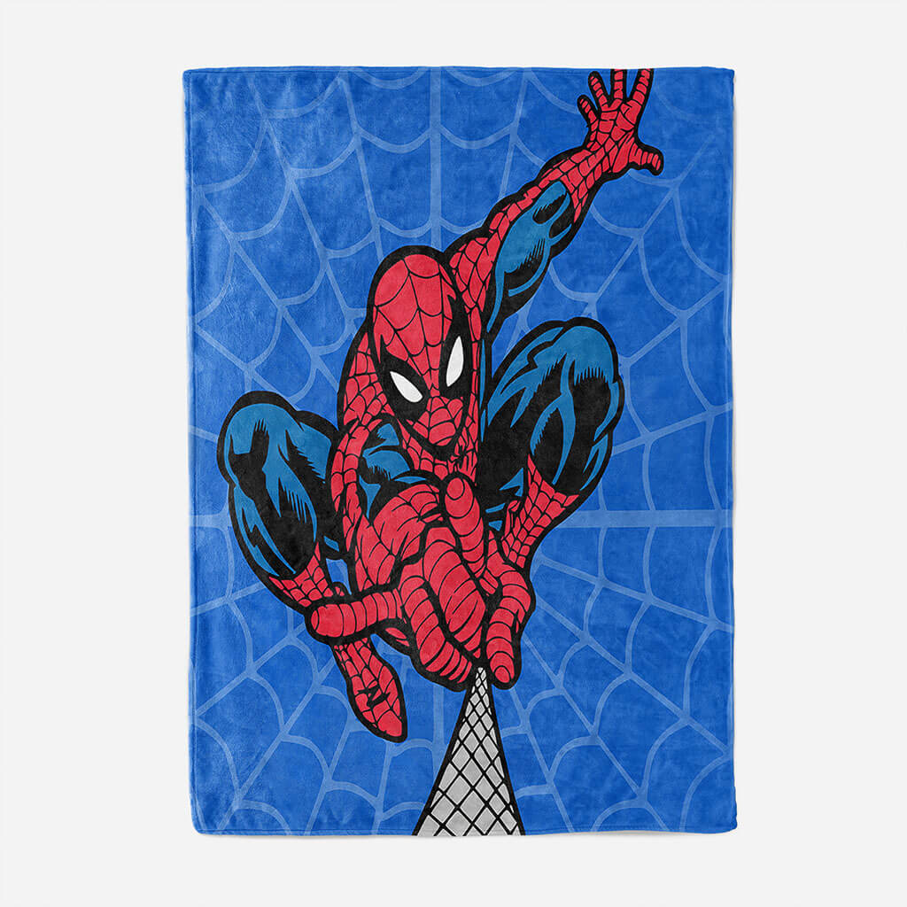 Spider-Man Pattern Blanket Flannel Throw Room Decoration