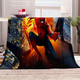 Spider-Man Pattern Blanket Flannel Throw Room Decoration
