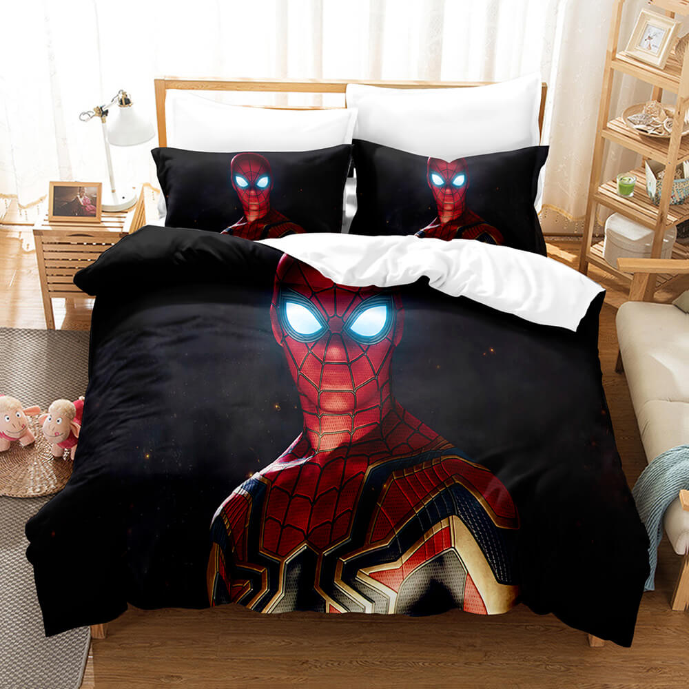 Spider-Man Cosplay Full Bedding Set Duvet Cover Comforter Bed Sheets - EBuycos