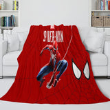 Spiderman Cosplay Blanket Flannel Fleece Blanket Throw Wrap Nap Quilt - EBuycos