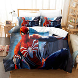 Spiderman Cosplay Full Bedding Set Duvet Cover Comforter Bed Sheets - EBuycos