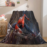 Spiderman Flannel Fleece Throw Cosplay Blanket Halloween Comforter Set - EBuycos