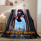 Spiderman Flannel Fleece Throw Cosplay Blanket Halloween Comforter Set - EBuycos