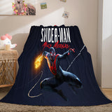 Spiderman Flannel Fleece Throw Cosplay Blanket Halloween Comforter Set - EBuycos