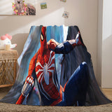 Spiderman Flannel Fleece Throw Cosplay Blanket Halloween Comforter Set - EBuycos