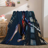 Spiderman Flannel Fleece Throw Cosplay Blanket Shawl Wrap Nap Quilt - EBuycos