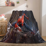 Spiderman Flannel Fleece Throw Cosplay Blanket Shawl Wrap Nap Quilt - EBuycos
