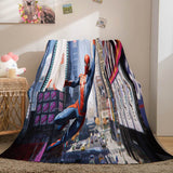 Spiderman Flannel Fleece Throw Cosplay Blanket Shawl Wrap Nap Quilt - EBuycos