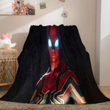 Spiderman Flannel Fleece Throw Cosplay Blanket Shawl Wrap Nap Quilt - EBuycos